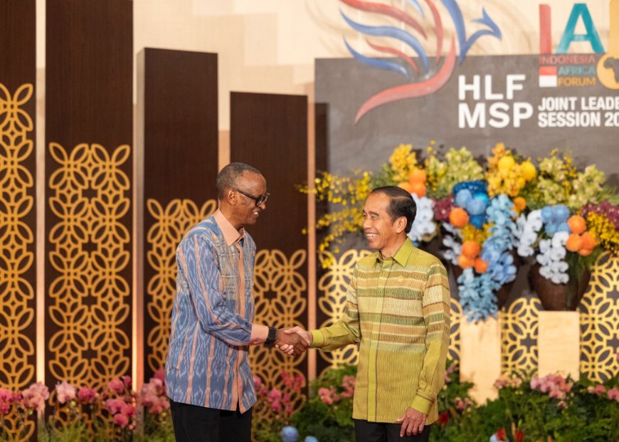 "Kagame in Bali for 2nd Indonesia-Africa Summit: Enhancing Ties and Tackling Key Issues"