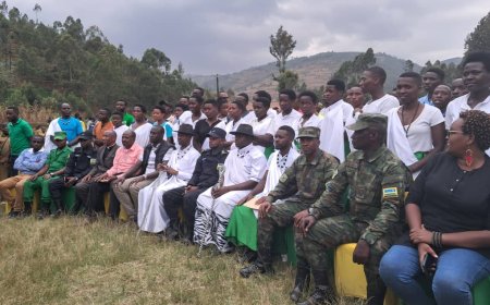 Gicumbi: The District Administration Commended the Activities of Inkomezabigwi, Class 12, and Called for Continued Cooperation in Various Programs.
