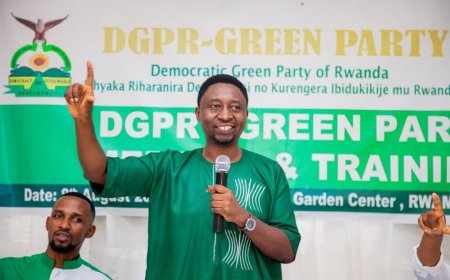 Rwamagana: Abarwanashyaka ba Green party bibukijwe guharanira kwiteza imbere.