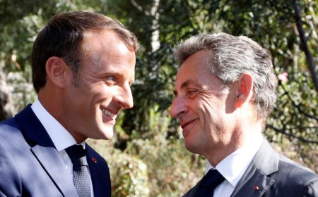 Sarkozy mbere yo kujya gufungwa yabanje gusezera Macron