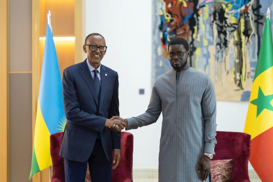 Perezida Kagame yakiriye Perezida wa Senegal Bassirou Diomaye Faye