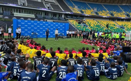 Perezida Kagame na Infantino bitabiriye FIFA Football Clinic/Festival