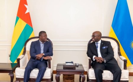 Faure Gnassingbé wa Togo ari mu Rwanda mu ruzinduko rw’akazi