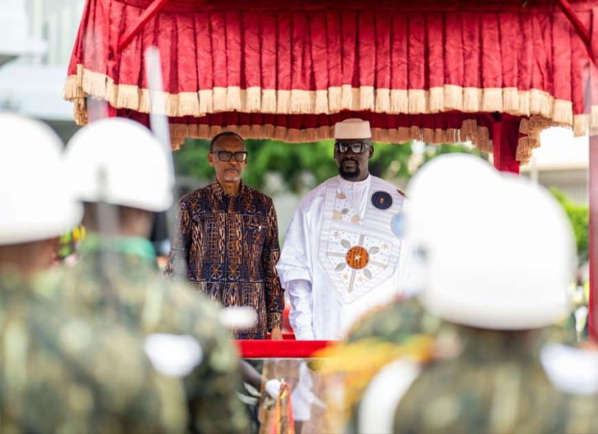 Perezida Kagame yashimiye Doumbouya watorewe kuyobora Guinée