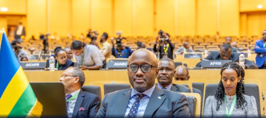 Min. Nduhungirehe, Donald Trump na Tshisekedi bahuriye mu Busuwisi