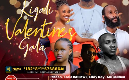 Abakundana bashyizwe igorora mu kirori cyiswe ‘Kigali Valentine’s Gala’