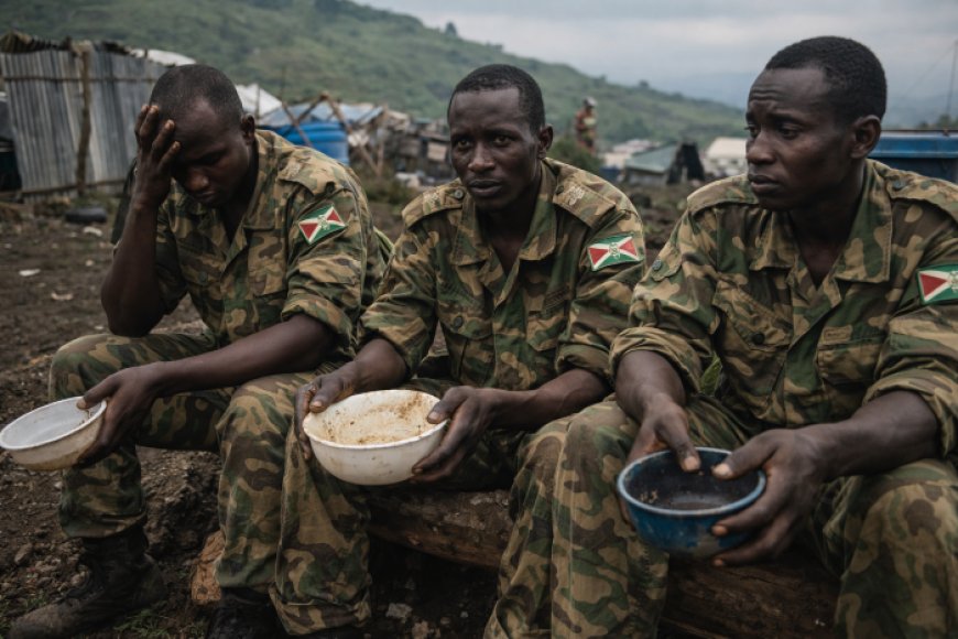 DRC: Abasirikare b’u Burundi barataka inzara n’umwanda ubarembeje